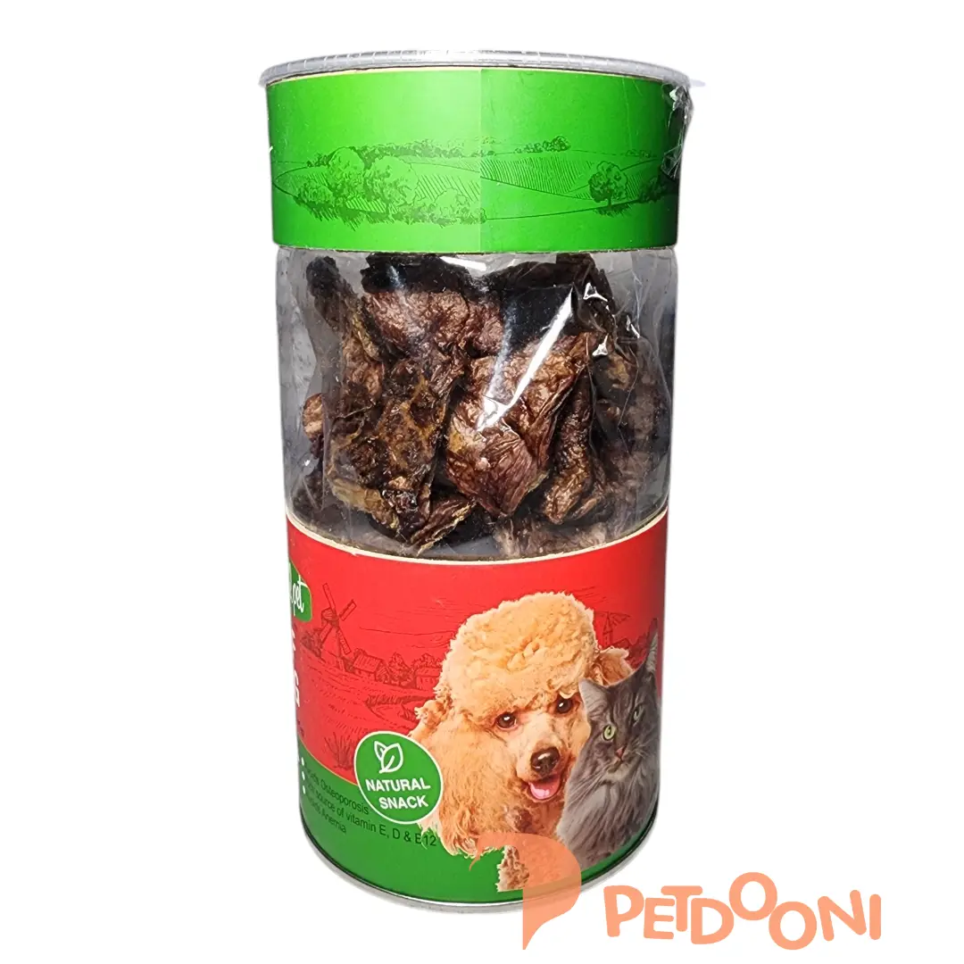 تشویقی سگ و گربه سویل پت مدل ریه تکه ای گوساله وزن 80 گرم