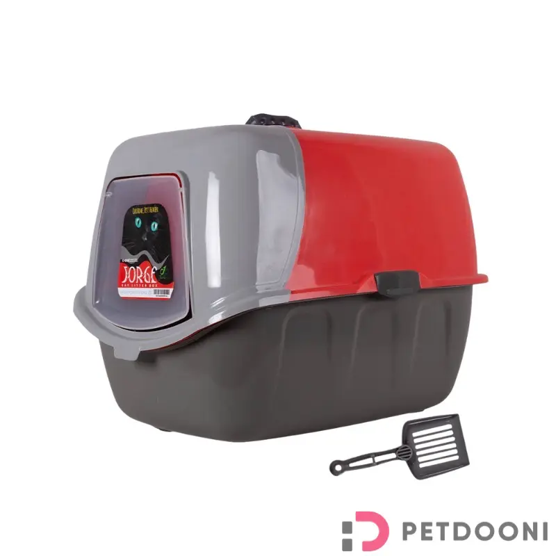 ظرف خاک مسقف گربه جورج به همراه بیلچه