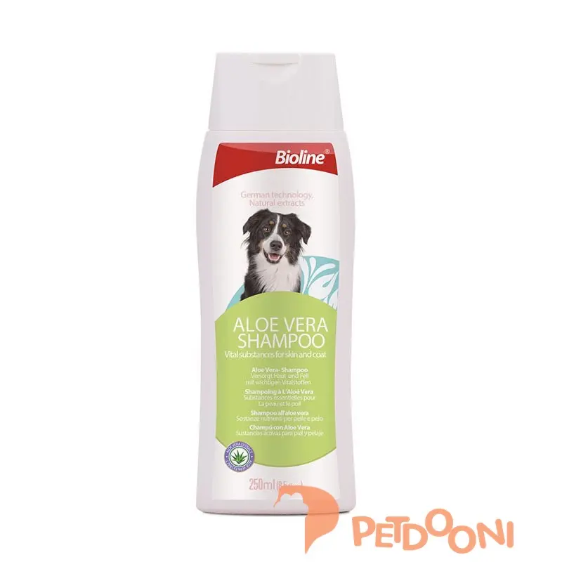 شامپو سگ بایولاین حاوی آلوئه ورا 250 میلی لیتر