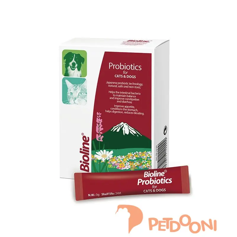 پودر پروبیوتیک سگ و گربه ی بایولاین