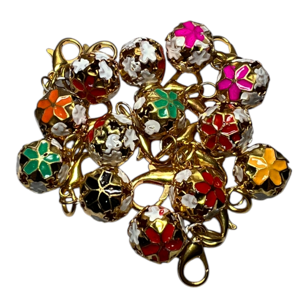 زنگوله گردنی گربه و سگ طرح گل