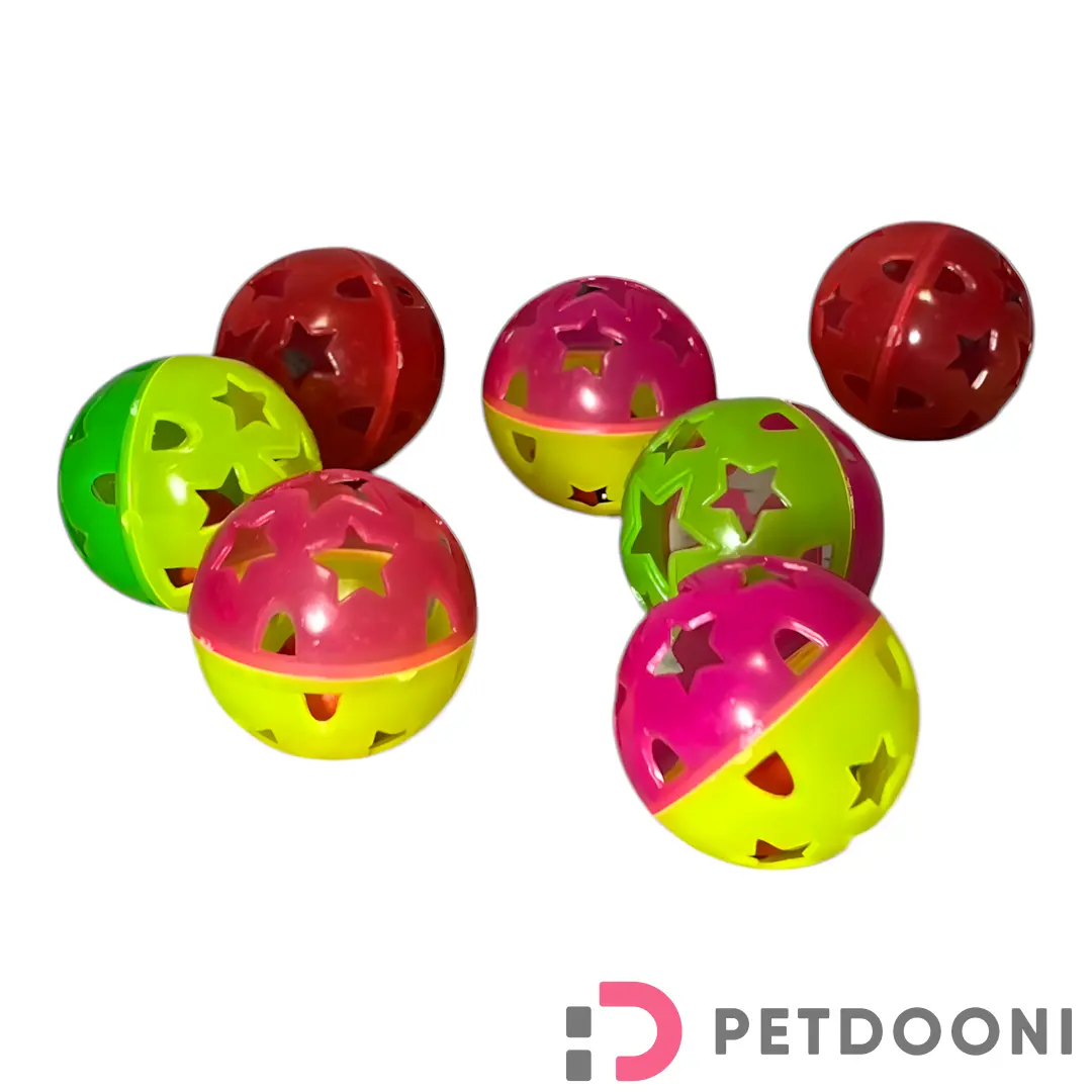 اسباب بازی حیوانات مدل توپ جقجقه ای سایز متوسط