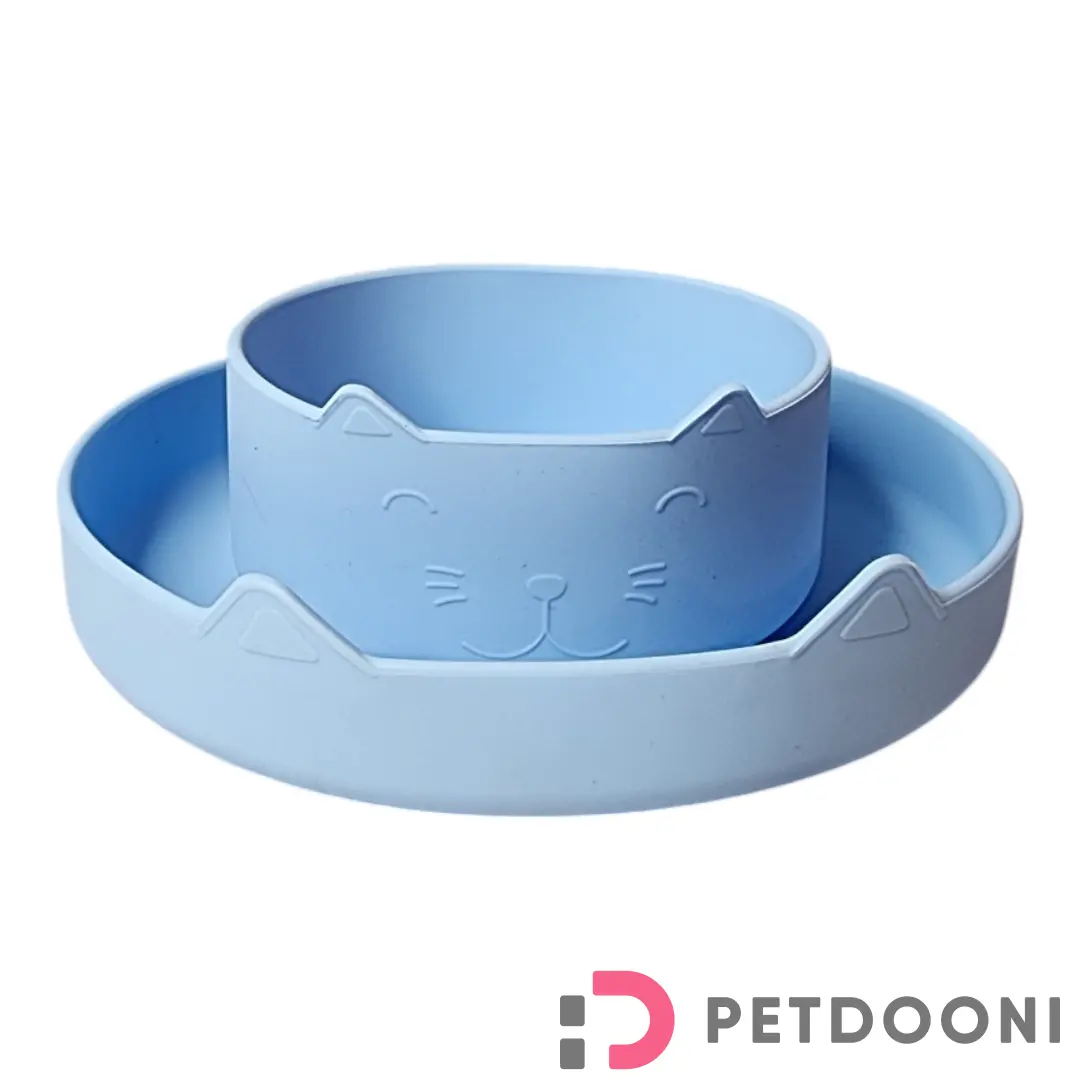 ست ظرف آب و غذا سیلیکونی Flying Tiger