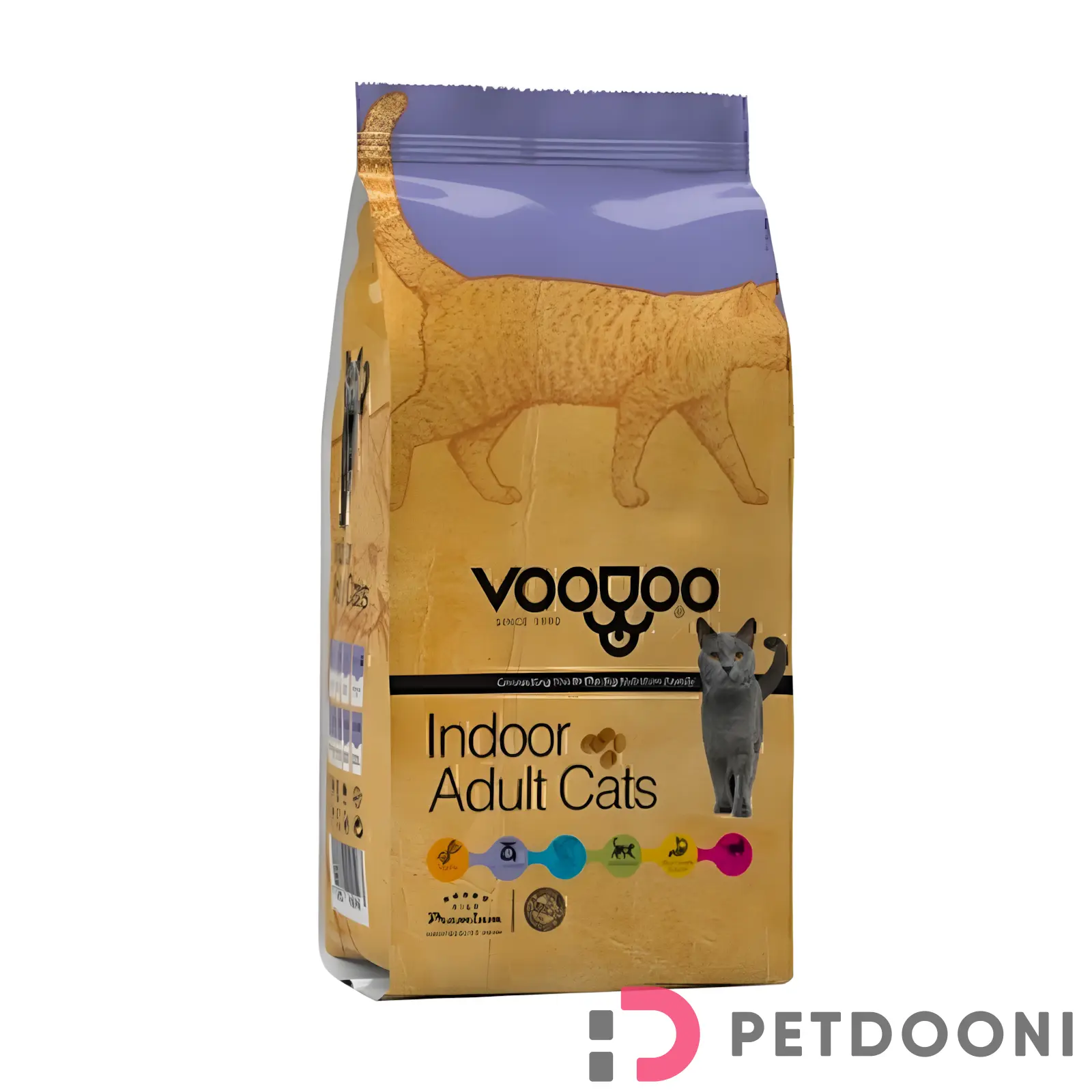 غذای خشک گربه بالغ وودو وزن 2 کیلوگرم