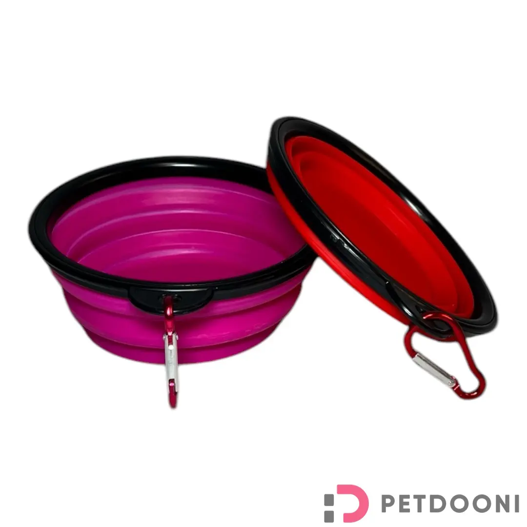 ظرف غذای تاشو سگ و گربه قطر 12 سانتی‌متر