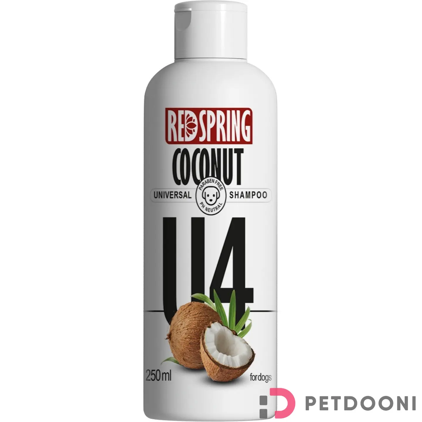 شامپو سگ U4 روزانه با رایحه نارگیل رداسپرینگ حجم 300 میلی لیتر