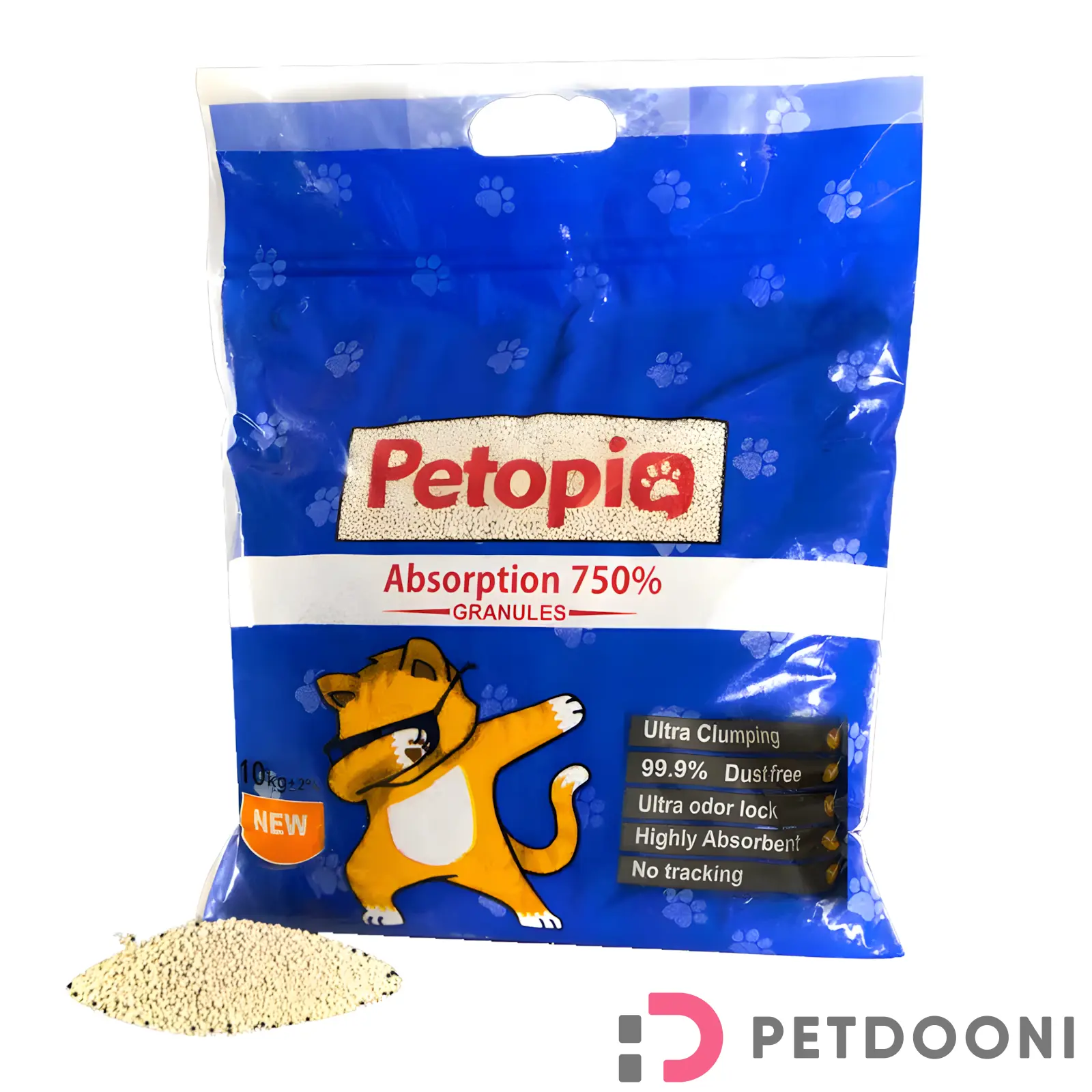 خاک بستر گربه پتوپیا وزن 10 کیلوگرم