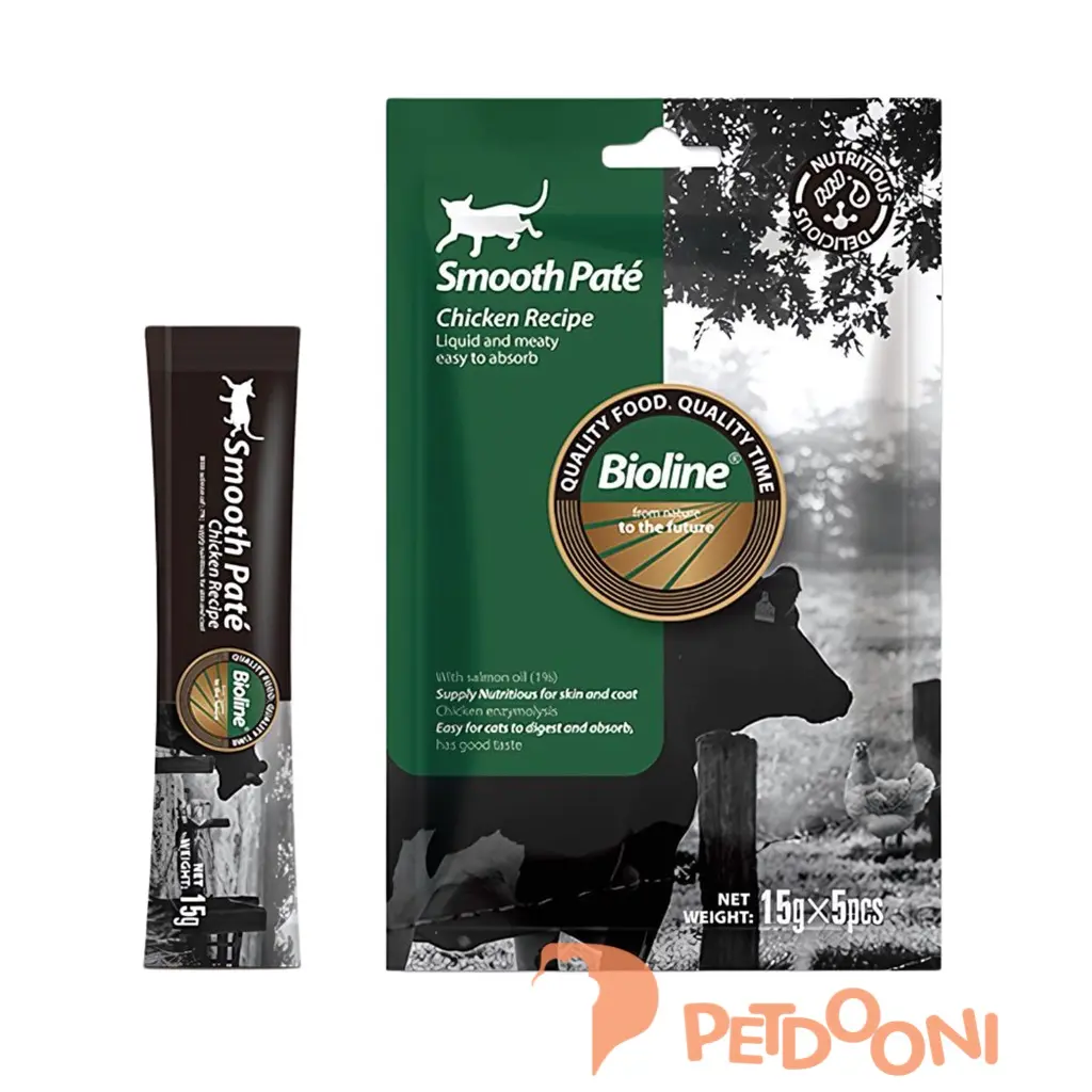 بستنی گربه بایولاین با طعم مرغ 15 گرم