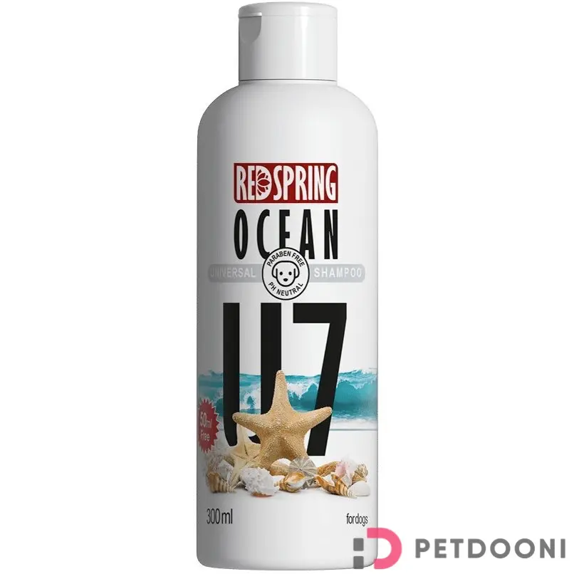 شامپو سگ U7 با رایحه اقیانوس رداسپرینگ حجم 300 میلی لیتر