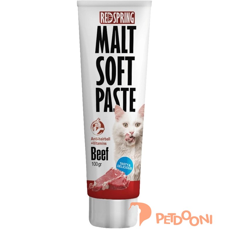 خمیر مالت گربه رداسپرینگ با طعم گوساله وزن 100 گرم
