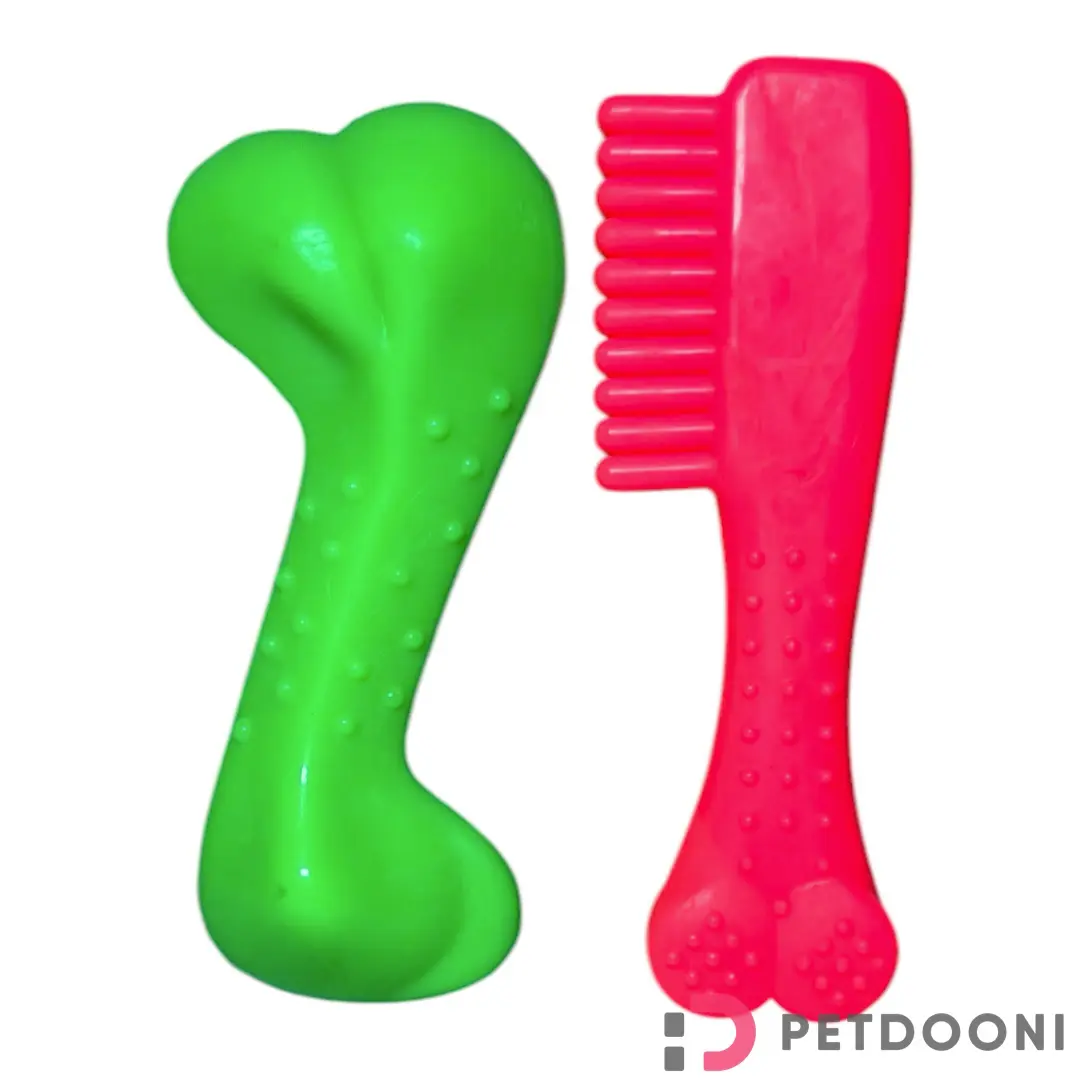 اسباب بازی دنتال سگ زاریکس پک دوتای طرح شانه و استخوان 