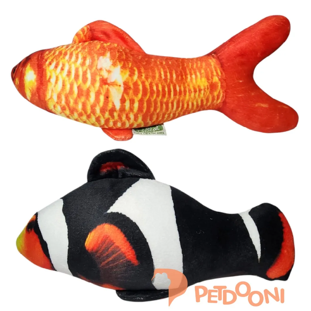 عروسک ماهی بزرگ سویل پت دارای کت نیپ