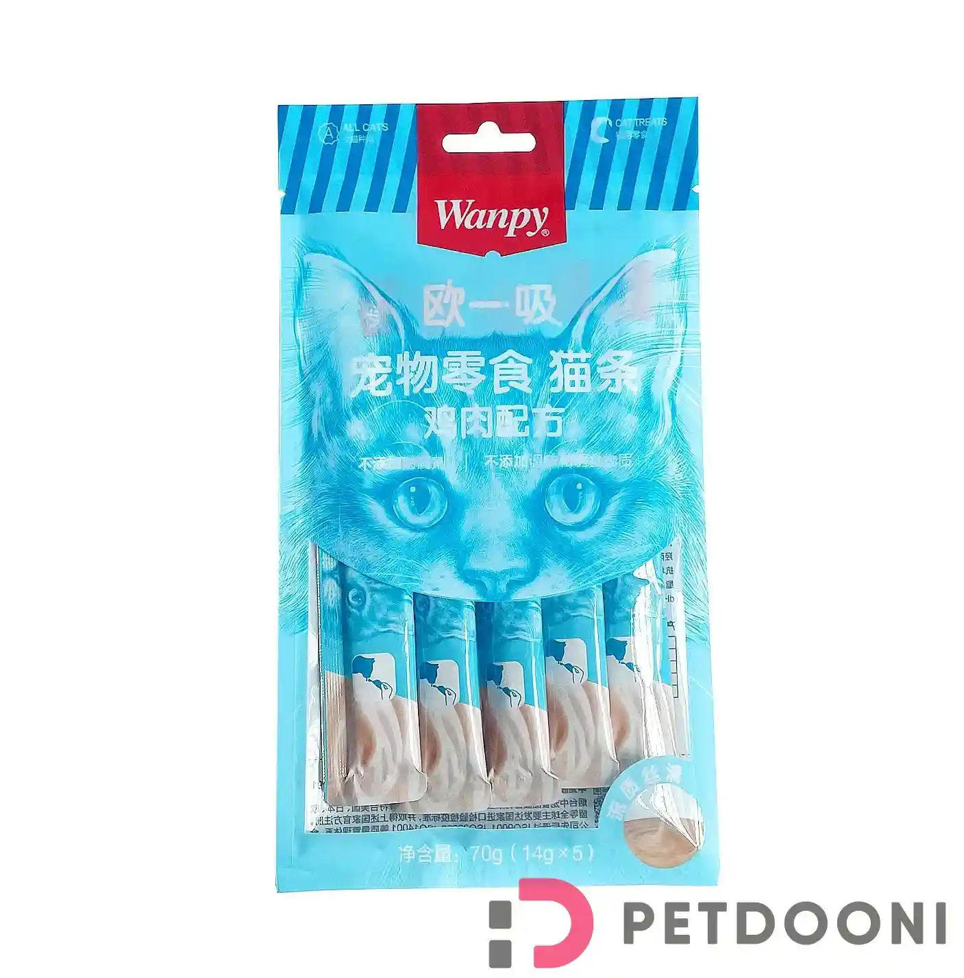 بستنی گربه ونپی مدل Chicken با طعم مرغ بسته ۵ عددی