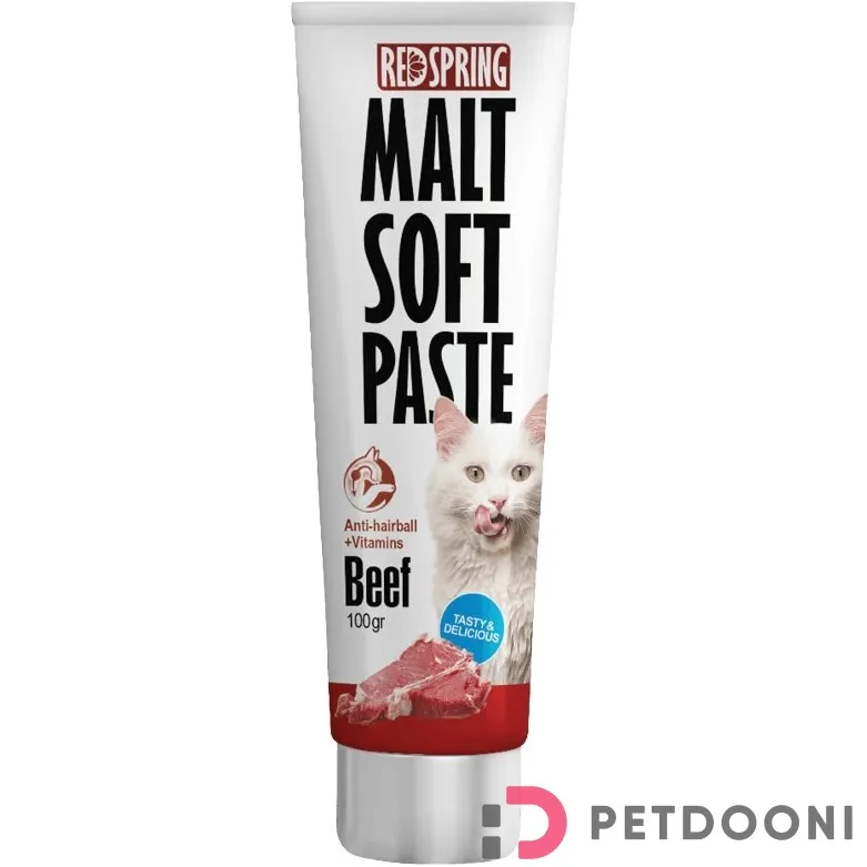 خمیر مالت گربه رداسپرینگ با طعم گوساله وزن 100 گرم