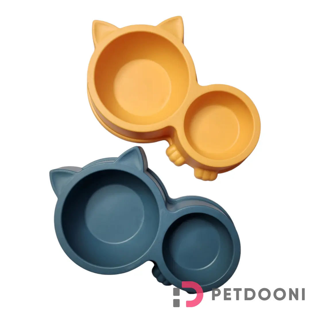 ظرف آب و غذا دوقلو طرحدار وارداتی