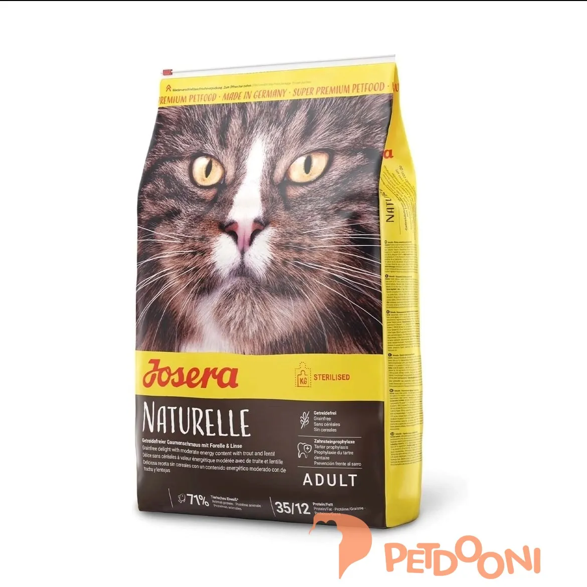 غذای خشک گربه عقیم شده نیچرله جوسرا وزن 2 کیلوگرم